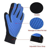 Rubber Pet Bath Mittens Grooming Glove for Pet Massage Grooming Glove Hair Remover Brush Dog Deshedding Cleaning Pet Supplies