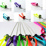 Let's Pet Colorful Parrot Bird Leash Outdoor Adjustable Harness Training Rope Flying Cross Band Bird Toys
