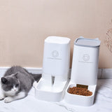 &amp;2.2L Pet Automatic Feeder Dog Cat Drinking Bowl For Dogs Water Drinking Feeder Cat Feeding Large Capacity Dispenser Pet Cat Dog