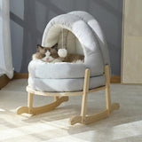 Enclosed Warm Cat Bed For Portable Pet House  Kittens Basket Cushion Pillow Mat Tent Puppy Nest Cave Cats Beds Cat Accessories