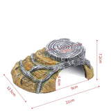 Reptile Shelter Hiding Cave Small Critter Cavern Turtle Basking Ledges Shale Step Ledge for Reptiles Amphibians Terrarium Decor