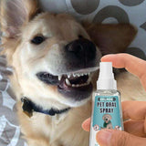 HOT Sale 60ml Cats Dogs Anti Portable Oral Care Spray Pet Breath Freshener Bad Teeth Deodorant Treatment Odor Remove Wholesale