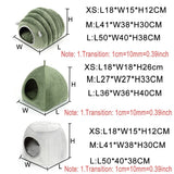 3 Styles Collapsible Cat Bed Pet Winter Plush Cat's House for Indoor Dogs Kennel Mat Small Dog Warm Cave Sleeping Bag Products