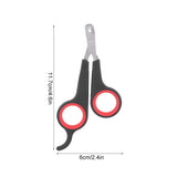 1Pc Bird Nail Clipper Pet Bird Nail Scissors Pet Claw Nail Clippers Small Animals Grooming Tool Bird Supplies Black + Red