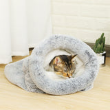 Washable plush Cat Sleeping Bag Puppy Small Dogs Cats Mat Bed Warm Soft Pet House Cat Sleeping Nest Cushion Pet Products