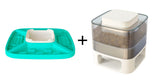 Dog Instant Non-Electric Automatic Slow Feeder Food Catapult Dispenser Anti-slip Pad with Puzzle Placemat Pet Training Toy Set