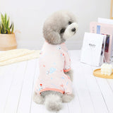 Lovely Pet Dog Jumpsuit Printing Pajama For Medium Small Dogs Leisure Home Dress Overalls Puppy Teddy Chihuahua Cat Clothes