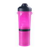 Portable 2 in 1 Pet Folding Water Bottle Food Container With Folding Silicone Pet Bowl Outdoor Travel Dog Cat Feeder Cup Bowl