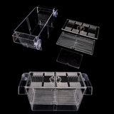 Baby Fishes Acrylic Aquarium Hatchery For Guppy Fish Isolation Breeding Box With Suction Cup Transparent Fish Tank Incubator