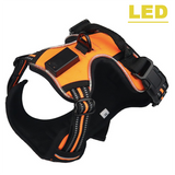 Pet Product LED Harness Tailup Nylon Flashing Light Safety Dog Harness Leash Rope Belt LED Dog Collar Vest Pet Supplies