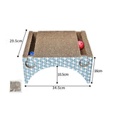 Cat Scratcher Board Corrugated Paper Toys With Bells Catnip Cat Scratcher Toy Grinding Nails Protect Furniture Pet Products