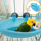 Pet Bird Bath Cage Parrot Bathtub With Mirror Bird Cage Accessories  Shower Box Small Parrot Cage Pet Toys Birds Accessories