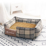 Pet Dog Bed Warm Pet Bed Removable Soft Pet Bed for Dogs Washable House Sofa Mats Sleeping Beds Cat Puppy Cotton Kennel Mat