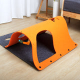 Cat Toys DIY Combination Cat Tunnel Cat Interactive Hide Seek Game Tunnel Cat Litter Mint Mouse Toy Felt Foldable Tunnel