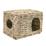 Foldable Woven Grass Pet Rabbit Hamster Guinea Pig Cage Nests House Chew Toy MJ72811