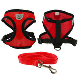 Breathable Mesh Small Dog Pet Harness and Leash Set Puppy Cat Vest Harness Collar For Chihuahua Pug Bulldog Cat arnes perro