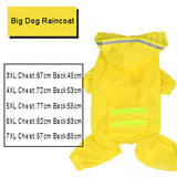 HOOPET Dog Raincoat Jumpsuit Rain Coat for Dogs Pet Cloak Labrador Waterproof Golden Retriever Jacket