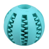 Dog Toy Chew Balls Pet Dog Cat Elasticity Teeth Cleaning Puppy Interactive Bite Toy Dog Feeder Food Leakage Toys Pet Products