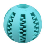 Dog Toy Chew Balls Pet Dog Cat Elasticity Teeth Cleaning Puppy Interactive Bite Toy Dog Feeder Food Leakage Toys Pet Products