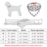2" Wide Pet Dog Bandana Collars Leather Spiked Studded Pet Dog Collar Scarf Neckerchief  Fit For Medium Large Dogs Pitbull Boxer