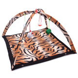 Cat toy bed cat tent that will sound Breathable green cartoon fun bell toy Pet hammock rattle cat funny toy