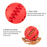Dog Toy Chew Balls Pet Dog Cat Elasticity Teeth Cleaning Puppy Interactive Bite Toy Dog Feeder Food Leakage Toys Pet Products