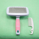 Original Pet Dog Hair Remover Combs Cats Chihuahua Fur Cleaning Soft Brush Grooming Tools Stainless Steel Non-Slip Pet Products