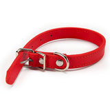 Leather Dog Collar for Small Large Dogs Puppy Leash Solid Adjustable Dogs Collars for Cat Necklace Pet Dog Accessories MP0056