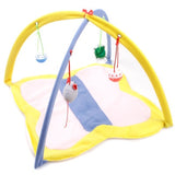 Cat toy bed cat tent that will sound Breathable green cartoon fun bell toy Pet hammock rattle cat funny toy