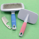 Original Pet Dog Hair Remover Combs Cats Chihuahua Fur Cleaning Soft Brush Grooming Tools Stainless Steel Non-Slip Pet Products
