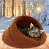 Warm Dog Bed Pet Dog House Soft Suitable Fleece Cat Dog Bed House for Dog Cushion Cat Sleeping Bag Nest High Quality 10c15