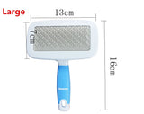 Original Pet Dog Hair Remover Combs Cats Chihuahua Fur Cleaning Soft Brush Grooming Tools Stainless Steel Non-Slip Pet Products