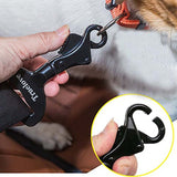Truelove Vehicle Car Pet Dog Seat Belt Lock Harness Collar Clip Safety Lightweight Durable Aluminium Alloy Dog Supplies Dropship