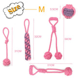 Cotton Rope Dog Interactive Toy  for Large Small Dogs Outdoor Teeth Clean Durable Dog Chew Ball Toys Labrador Juguete para Perro