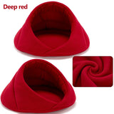 Warm Dog Bed Pet Dog House Soft Suitable Fleece Cat Dog Bed House for Dog Cushion Cat Sleeping Bag Nest High Quality 10c15