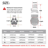 4pcs No-Slip Dog Shoes Rain Wear Waterproof Reflective Boots Paw Protector Outdoor Sock for Medium Large Dogs Rose Blue
