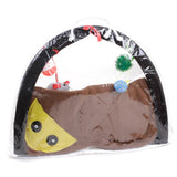 Cat toy bed cat tent that will sound Breathable green cartoon fun bell toy Pet hammock rattle cat funny toy