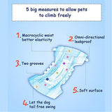 Disposable Dog Diapers Female Super Soft And Powerful Absorbent Diapers High Quality 12pcs/Bag Dog Diapers