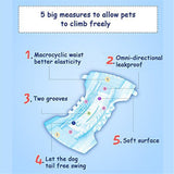 Disposable Dog Diapers Female Super Soft And Powerful Absorbent Diapers High Quality 12pcs/Bag Dog Diapers