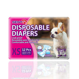 Disposable Dog Diapers Female Super Soft And Powerful Absorbent Diapers High Quality 12pcs/Bag Dog Diapers