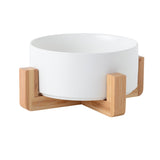 Ceramic Pet Bowl Cat Puppy Feeding Supplies Double Pet Bowls Dog Food Water Feeder Dog Accessories Durable multiple color option