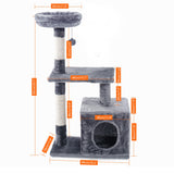 Cat's Tree Tower Condo Scratcher Home Furniture Pets House Hammock Cats Climbing Furniture Pets House Hammock Cat's Tree Tower