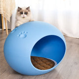 Cat Litter Mat Dog House Outdoor Rainproof Four Seasons General Semi-enclosed Cat Egg-shaped Pet Products Alfombra Gato Arena