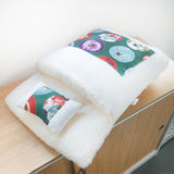 Winter Warm Pet Dog Cave Bed Soft Fleece Washable Removable for Cat Puppy Japanese Style Sleeping Bag Cushion House