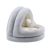 Enclosed Warm Cat Bed For Portable Pet House  Kittens Basket Cushion Pillow Mat Tent Puppy Nest Cave Cats Beds Cat Accessories