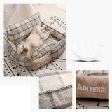 Pet Dog Bed Warm Pet Bed Removable Soft Pet Bed for Dogs Washable House Sofa Mats Sleeping Beds Cat Puppy Cotton Kennel Mat