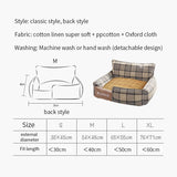 Pet Dog Bed Warm Pet Bed Removable Soft Pet Bed for Dogs Washable House Sofa Mats Sleeping Beds Cat Puppy Cotton Kennel Mat