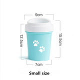Dog Paw Cleaner Cup for Small Large Dogs Portable Outdoor Pet Foot Washer Cup Paw Clean Brush Soft Silicone Foot Wash Combs