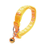 Colorful Cute Bell Collar Adjustable Buckle Cat Collar Pet Supplies Footprint Personalized Kitten Collar Small Dog Accessories