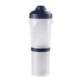Portable 2 in 1 Pet Folding Water Bottle Food Container With Folding Silicone Pet Bowl Outdoor Travel Dog Cat Feeder Cup Bowl